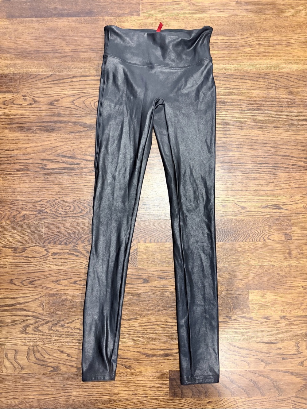 Black Faux-Leather High-Waist Women’s Leggings